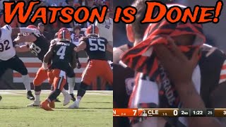 Deshawn Watson Ruptures Achilles on 102024 He will not see another snap in Cleveland GRUESOME [upl. by Farnsworth]