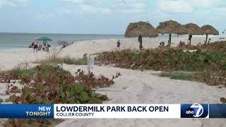 Lowdermilk Beach Park reopens after Hurricane Milton [upl. by Ahtnamas497]