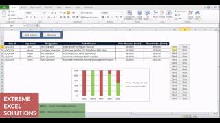 Start Stop Timer buttons in Excel [upl. by Otsuaf]