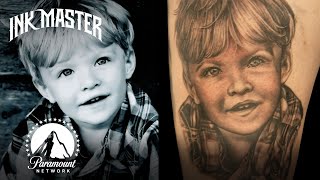 Most Impressive Realism Tattoos 🖼️ Ink Master [upl. by Yeclehc]