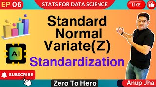 EP 6  The Ultimate Guide to Standard Normal Variate z  Standardization [upl. by Atinhoj]