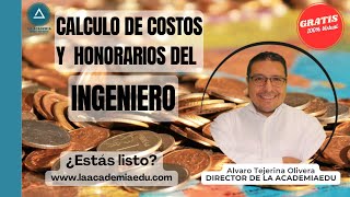 Calculo de costos y honorarios del Ingeniero civil [upl. by Eimrej323]