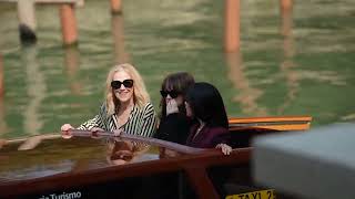 Catherine O’Hara Winona Ryder and Jenna Ortega Arrive for ‘Beetlejuice Beetlejuice’ at Venezia81 [upl. by Fillian]