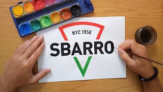 How to draw the SBARRO logo [upl. by Anitnamaid]