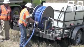 Culvert Cleaning  Custom Trailer Jetter  Cold Water [upl. by Aracat]