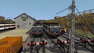 UT470 en triple Montcada Bif LHospitalet de Llobregat  Ruta Catalunya Express  TS Classic [upl. by Ardnohsal]