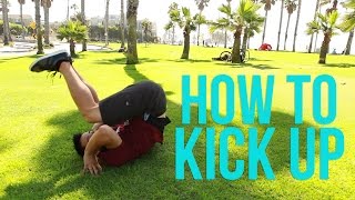 Learn How to Kick Up  Kip Up  Beginner Breaking Tutorial [upl. by Ioab]