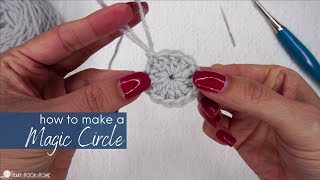 Magic Circle Tutorial for Crochet [upl. by Bullion]