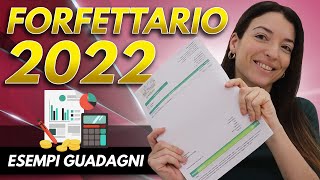 REGIME FORFETTARIO 2022 tasse partita iva con esempi [upl. by Aurelie255]