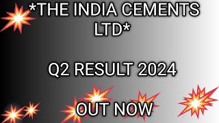 India cement result today India cement q2 result  india cement share news today india cement stoc [upl. by Oos]