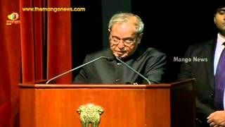 President Pranab Mukherjee speech on importance of Hindi language at Hindi Divas event [upl. by Lottie]