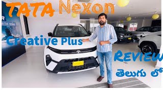 Tata Nexon creative plus 12 Revotron petrol 6 MTNew Nexon Facelift 2024 Detailed Review Telugu [upl. by Huba]