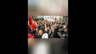 Tunisians protest against President Saied two days before presidential vote [upl. by Anatollo]