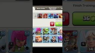 Army making for raid in Clash of Clans games coc [upl. by Gilead]