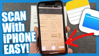 How To Scan Documents With The iPhone [upl. by Ylek]