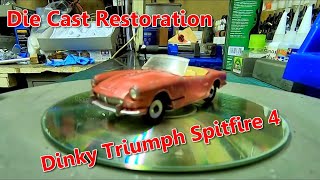 Triumph Spitfire 196371Dinky DieCast Restoration [upl. by Angelica837]