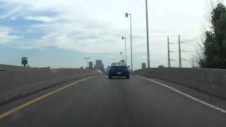 Décarie Expressway Autoroute 15 Exit 62 southboundoutbound [upl. by Ynnavoj390]