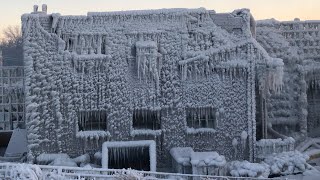 “DAY AFTER” VIDEO OF MASSIVE FIRE THAT DESTROYED THE HISTORIC MARCAL PAPER FACTORY IN ELM WOOD PARK [upl. by Allebram]