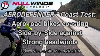 AERODEFENDER™ Fairings on Road Bikes in Strong Headwinds [upl. by Alphard563]