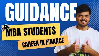 Career in Finance for MBA Students [upl. by Atnwahsal]