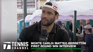 Matteo Berrettini on his climb back after injuries  2023 Monte Carlo First Round [upl. by Asiled858]