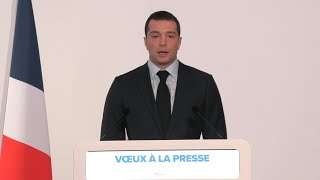 Bardella appelle les adhérents et les électeurs LR à rejoindre le RN  AFP Extrait [upl. by Pinette]