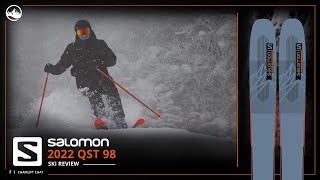 2022 Salomon QST 98 Ski Review with SkiEssentialscom [upl. by Odrautse412]