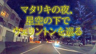 【ニュージーランド】星空輝くマタリキの夜にウェリントン夜間ドライブ  風の都を巡る [upl. by Ginevra]