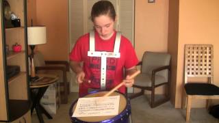 AmandaOnDrums  The Wee Highland Laddie  Snare Drum Tune of the day [upl. by Uuge600]