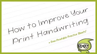 How to Improve Your PRINT Handwriting 🖊️ [upl. by Alyse]