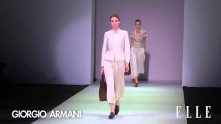 GIORGIO ARMANI SS 2015 collection [upl. by Laughry]