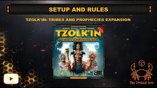 Tzolkin Tribes and Prophecies Expansion  Setup Rules and Review by the Crabby Dice [upl. by Aerdnu]