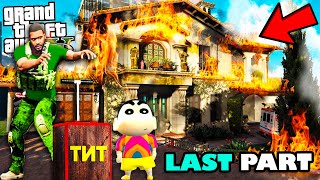 Franklin Blowing Up Michaels House to Upgrade His Own House in GTA 5  SHINCHAN and CHOP [upl. by Ro]