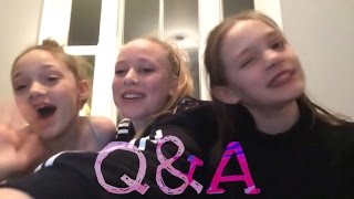 QampA  Phoebe Tomlinson Daisy Tomlinson and Olivia Penk [upl. by Egroeg109]