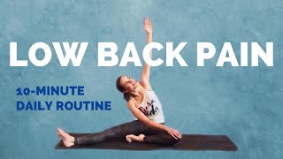 Yoga for Lower Back Pain and Hips – 10Minute Beginner Stretches for the Low Back [upl. by Hilaria]