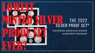 The 2022 Proof amp 2022 Silver Proof Sets Could Be The Lowest MintedSold In Modern US Mint History [upl. by Ttelrats970]