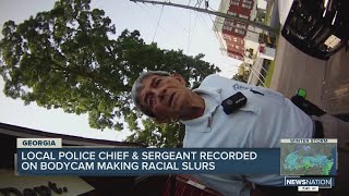 Georgia police chief sergeant resign after bodycam footage showing them using racial slurs surfaces [upl. by Ydda]