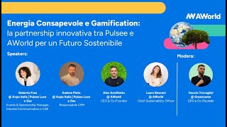 Energia Consapevole e Gamification la partnership tra Pulsee e AWorld [upl. by Yvan336]