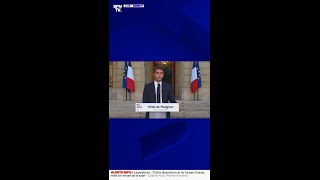 quotJe remettrai ma démission dès demain matin au président de la Républiquequot déclare Gabriel Attal [upl. by Suinotna]