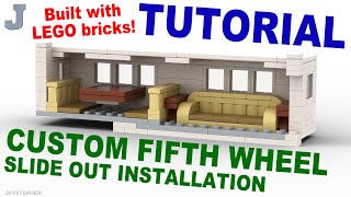 Tutorial  LEGO Fifth Wheel Main Slide Out Installation 10  12 [upl. by Rehpotsrik389]