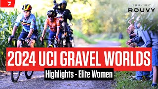 UCI Gravel World Championships 2024 Highlights  Women [upl. by Anitnatsnok326]