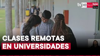 Paro de transportistas universidades disponen clases virtuales para este jueves [upl. by Vikky]