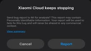 Xiaomi cloud keeps stopping problem solution [upl. by Matelda]