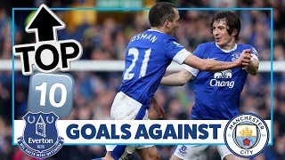 DAVIES LUKAKU PIENAAR  TOP 10 GOALS AGAINST MAN CITY [upl. by Lavotsirc]