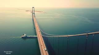 The Largest Bridge in EuropeGreat Belt 4k Dji mavic pro [upl. by Redwine]