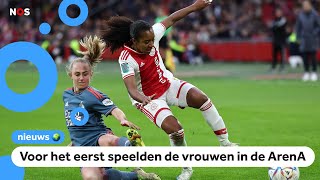 Gelijkspel na historische wedstrijd vrouwenteams Ajax en Feyenoord [upl. by Assirrac]