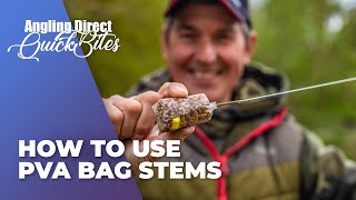 How To Use PVA Bag Stems  Carp Fishing Quickbite [upl. by Akirdnas]