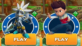 Sir Galahad vs Ryder from Paw Patrol vs All Bosses DrEggman amp Zazz  Sonic Dash [upl. by Winfred]