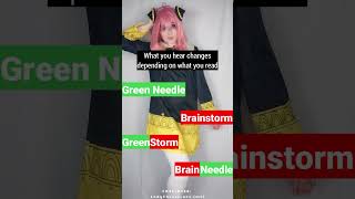 The green needlebrainstorm auditory illusion beautifulgirl cosplayer viralsound viralvideos sh [upl. by Rabelais265]