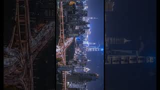 Shanghai Aerial view Night 8K [upl. by Jakie231]